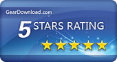 5 stars award from geardownloads.com